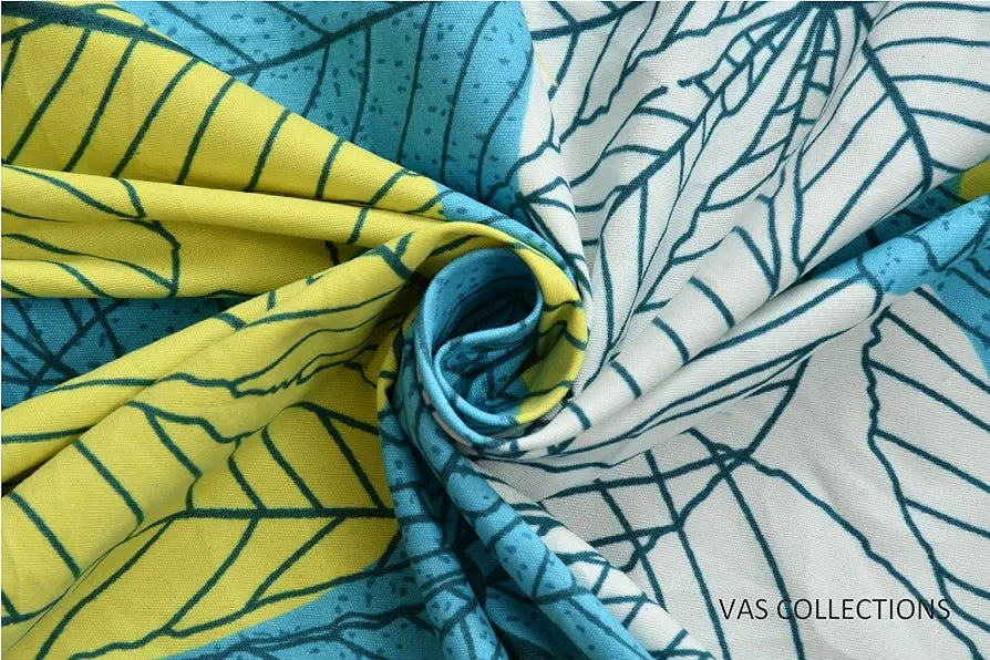 100% Microfiber bedsheet for Double Bed with 2 Pillow Covers Breathable | Wrinklefree and Soft Touch 144 TC Pattren Floral Light Green White| TC - 144