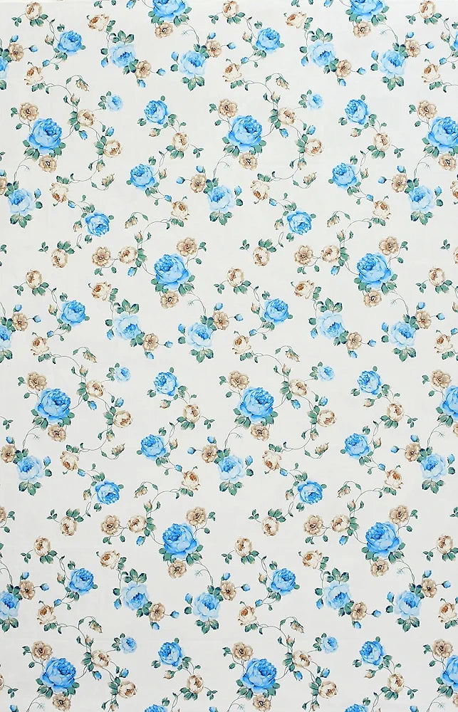 Homefab India 180 TC Glace Cotton Single BedSheet with 1 Pillow Cover - Blue