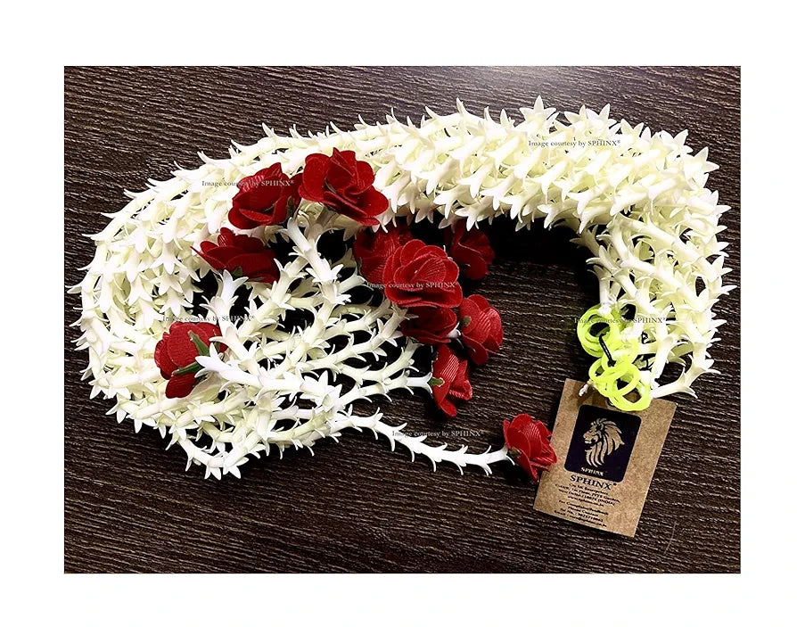 SPHINX Artificial rajnigandha Buds Rose Strings for Home Function Festive Decor Wedding haldi Ceremony Pooja Housewarming Decorations Approx 2.5 ft Height - 