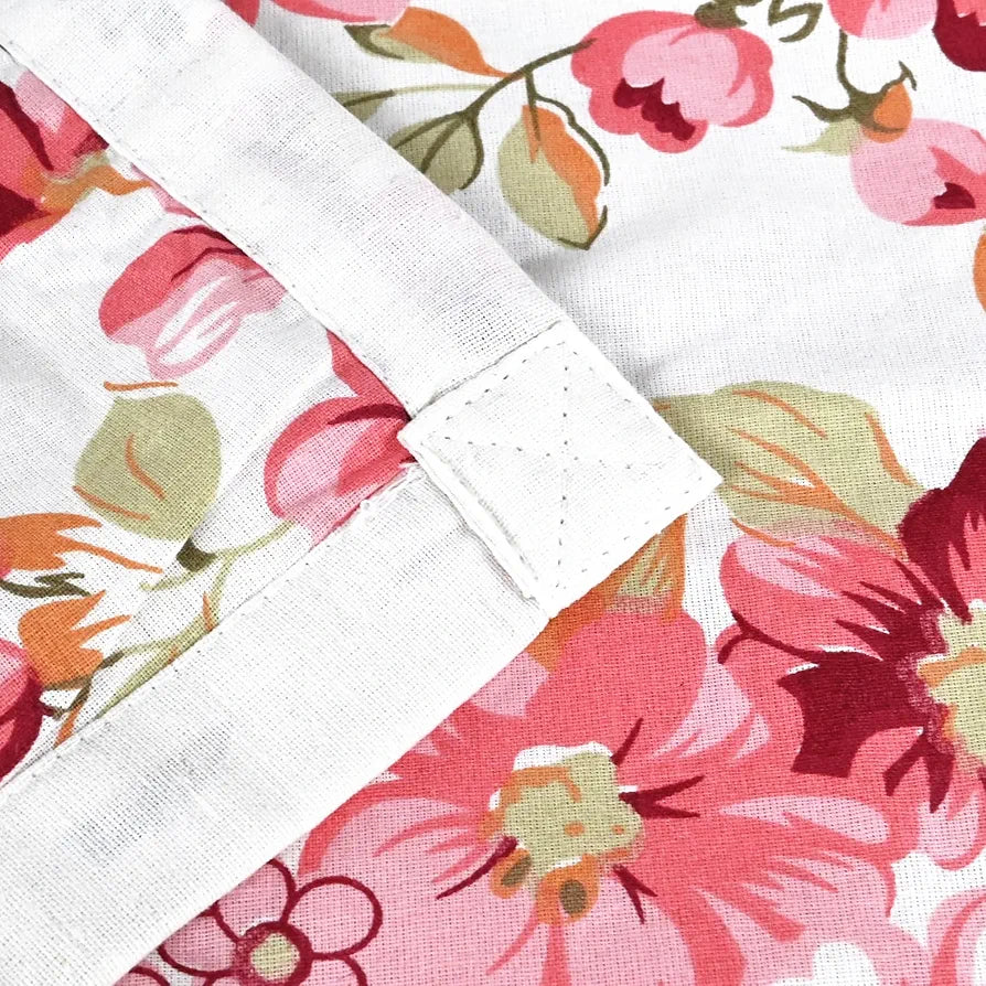 Divine Casa Floret 100% Cotton Single Dohar | 120 GSM | Soft & Lightweight Throw Blanket | Cozy & Breathable Bedding | All-Season Comfort | 210 x 140 CM, Rosy Retreat