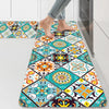 Ishro Home Kitchen Mats For Floor Anti Slip Waterproof Set Of 2 Pcs Colour Vintage Retro