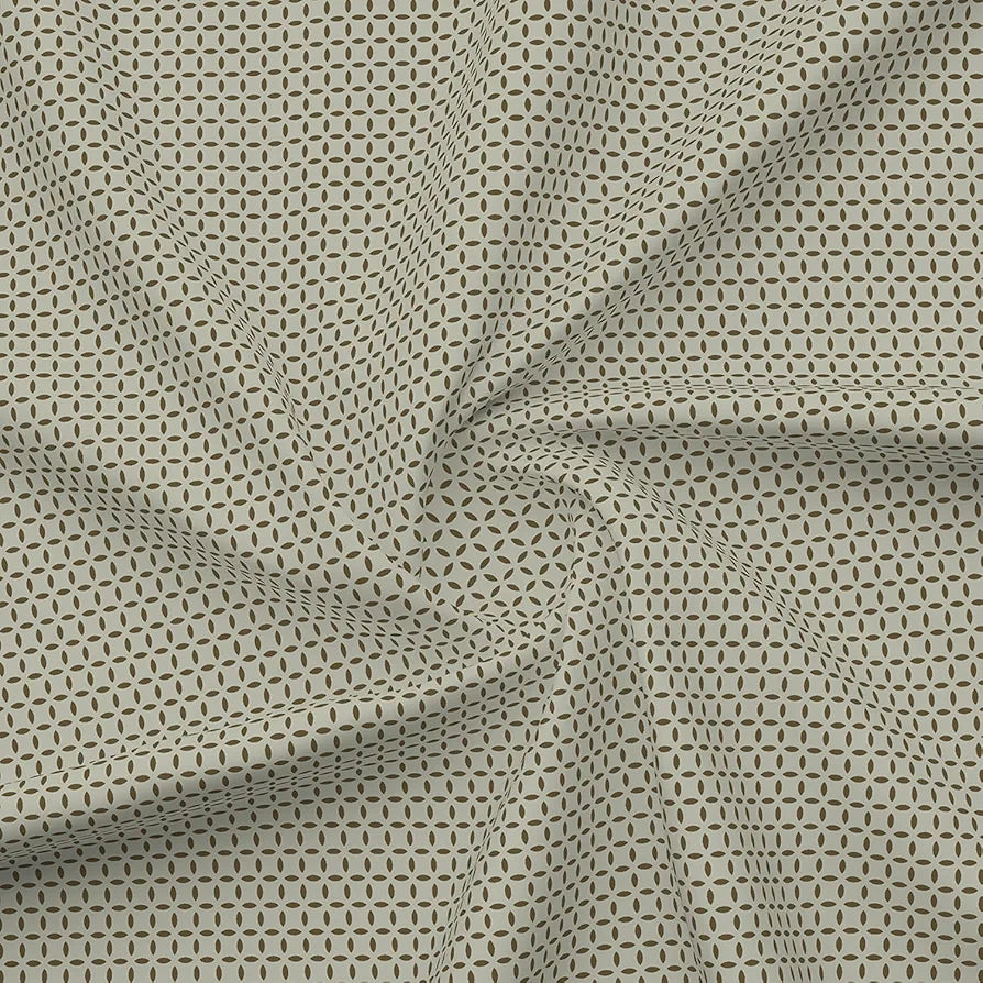 Layers Illuminating Homes 100% Cotton Bedsheet Set for All Seasons - Lightweight, Moisture Absorbent, Machine Washable & Easy to Care - 144 TC - Queen Size 