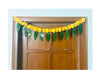 Artificial Marigold &Mango Leaves Simple Door-Window Toran Yellow and Light Orange