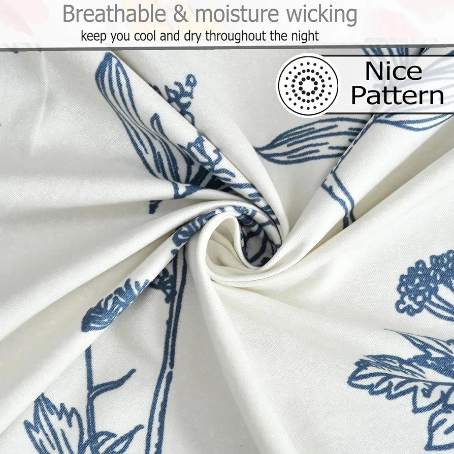 FRESH FROM LOOM Floral XXL Microfiber Soft Cotton Bedsheet for Double Bed |240 TC King Size Bed Sheet with 2 Pillow Cover | Hypoallergenic Bedsheet| Printed Bed Cover 