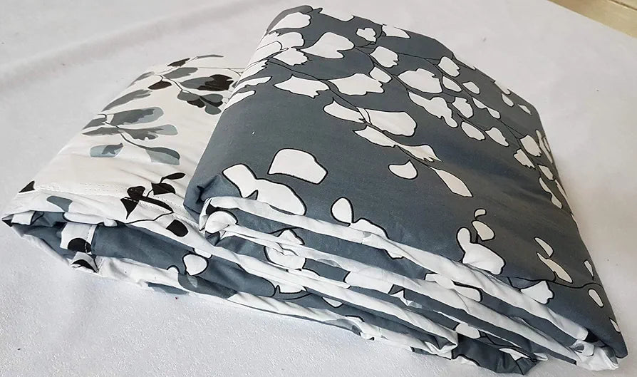 Trance Home Linen 150 GSM Pure Cotton Reversible Dohar Single Bed Size | Ac Blanket Comforter | Soft Light-Weight Bed Blanket 