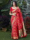 Anjaneya Sarees Ethnic Motifs Woven Design Zari Banarasi Saree