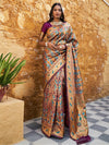 Janasya Bagh Zari Silk Blend Paithani Saree