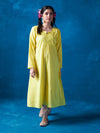 Likha Yellow Mirror Embroidered Kurta LIKKUR179