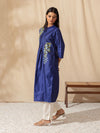 Likha Blue Embroidered Kurta