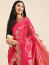 Anouk Pink Woven Design Pure Silk Banarasi Saree