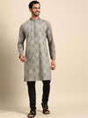 Amodh by Kisah Men Grey Kurta (Set of 2)