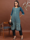 Vishudh Ethnic Motifs Printed Round Neck Kurta