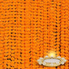 Marigold Artificial Flowers for Decoration Long Garland 5 Feet Long