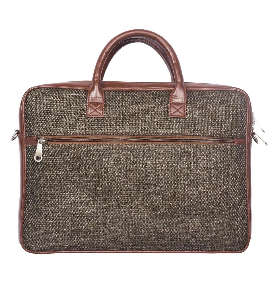 ZOUK Laptop Bag for Women Ideal for 15.6 inch Laptop, MacBook - Vegan Leather Office Bags for Ladies with Detachable Shoulder Strap