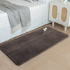 Luxe Home Ruffle Bath Mat Rabbit Fur 1000 GSM Bathroom Door Foot Mats Rug 60 X 90 Cm Colour Cocoa