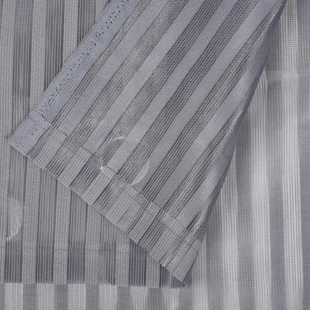 Kuber Industries Window Curtain | Sheer Window Curtains | Parda for Living Room | Drapes for Bedroom | Window Curtain Parda for Home D?cor | Lining Net | 5 Feet | Gray
