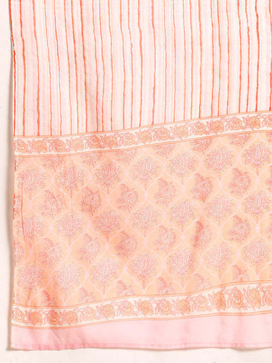 anayna Women Floral Printed Pure Cotton Kurta with Salwar & With Dupatta