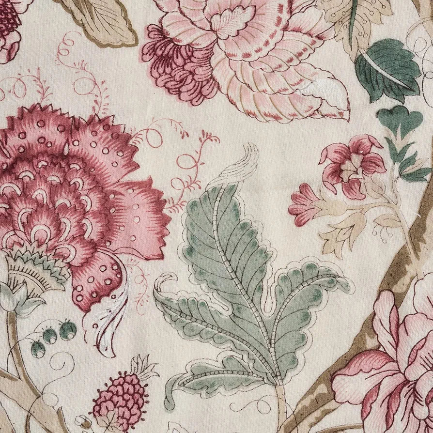 Trance Home Linen 100% Cotton Reversible Dohar Double Bed Size | Jaipuri Printed Artisan Block Design Blanket | Soft Lightweight Ac Comforter Quilt 