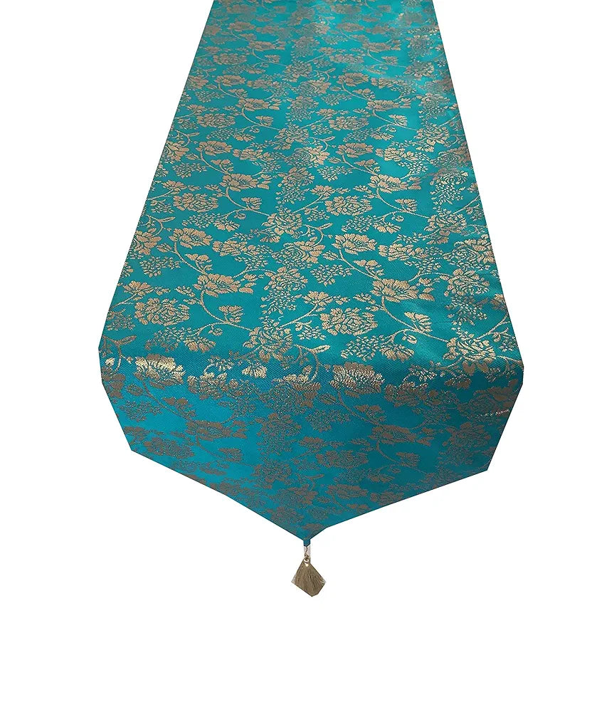 Pinkparrot dopian Silk Multi Colour Table Runner Size 12x70 inch of 1 pc-T 116