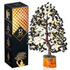 Bezavo Black Tourmaline Crystal Tree for Healing & Prosperity Golden Wire