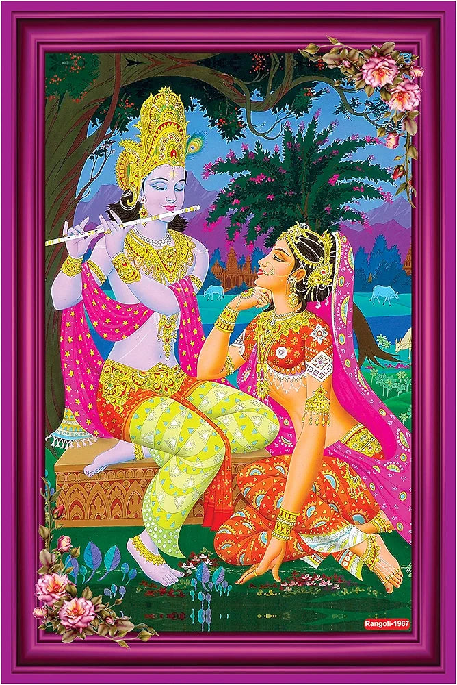 Rangoli MDF Wall Stick Decorative Panel 12x18 Wall Art for Home, Living Room, Bedroom, Office & Decoration. P-1, Design-19