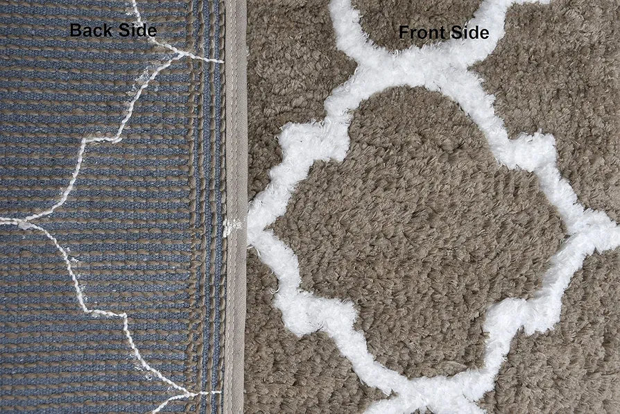 AEROHAVEN™ Glorious Super Soft Microfiber Abstract Moroccan Designer Anti Slip Bathmat 