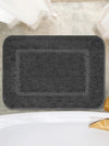 Saral Home Good Morning Mat Soft Anti-SkidColour DK.Grey