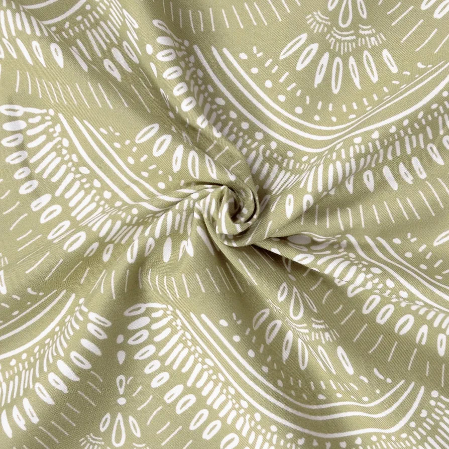 Divine Casa 120 GSM Microfiber Single Kids Dohar  | Soft & Lightweight Throw Blanket | Cozy & Breathable | All-Season Comfort | 140 x 100 CM | Floral Burst Pattern | Soybean & White