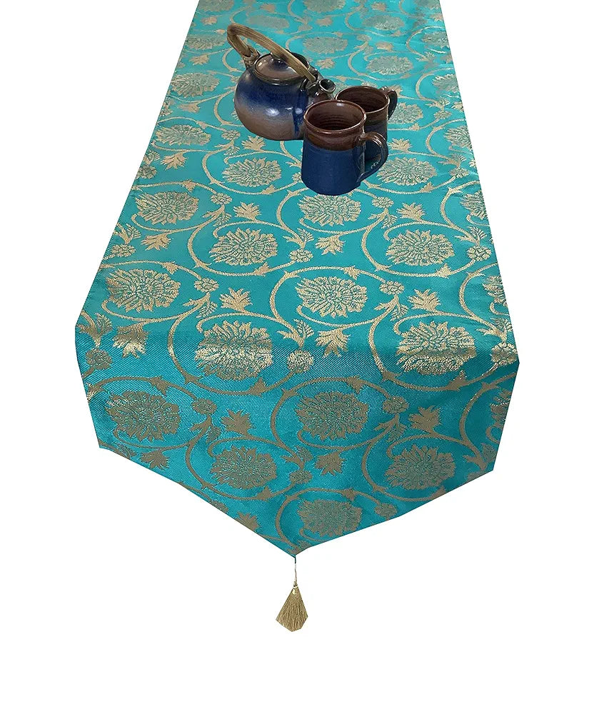 Pinkparrot dopian Silk Multi Colour Table Runner Size 12x70 inch of 1 pc-T 116