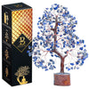 Bezavo Lapis Lazuli Energy Crystal Tree Feng Shui Tree for Abundance & Love Copper Wire