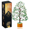 Bezavo Green Aventurine Crystal Tree – Healing Good Luck Tree Silver Wire