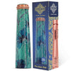 Indian Art Villa Copper Tube Slim Bottle In Green Leaf Print