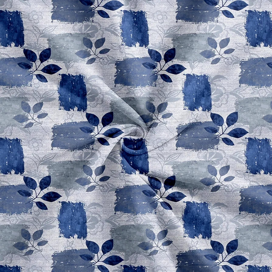 Trance Home Linen Cotton 144Tc Elastic Fitted Bedsheet | Printed Queen Bed Size Elasticated Fitted Bedspread with 2 Pillow Covers 