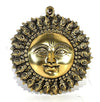 StonKraft figures themed Brass Wall Hanging Decor Sun Surya Bhagwan Face Idol Standard Golden