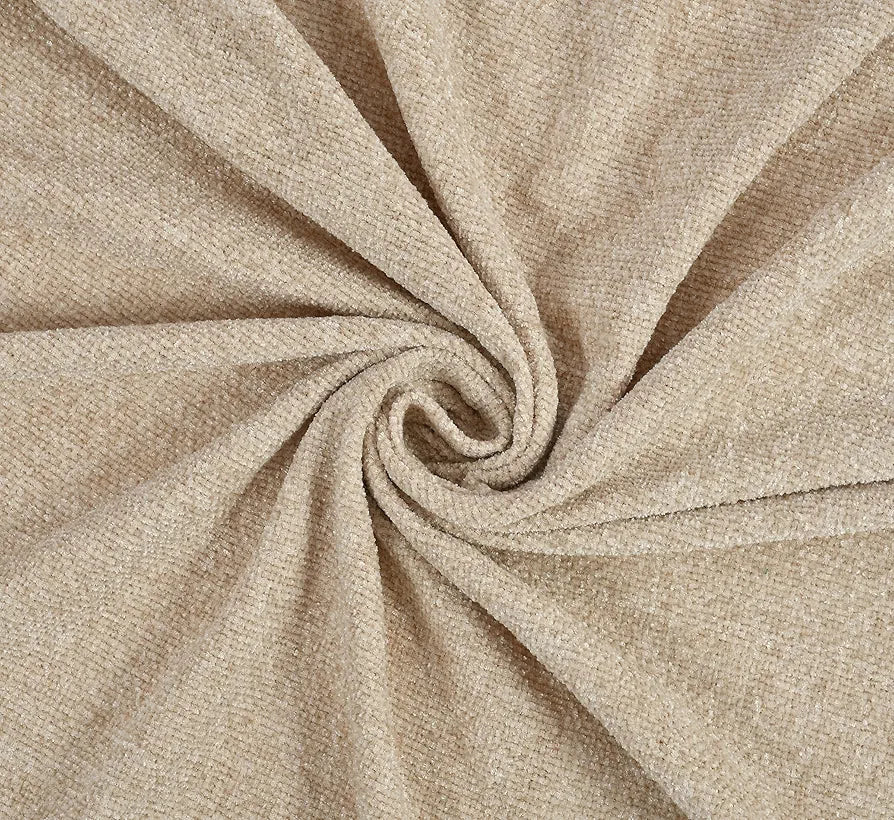 SASHAA WORLD Soft Chenille Throw | Throw Blanket for Sofa, Bed, Chair and Travel | Natural Throw Blanket | Pack of 1, 130 x 180 cm