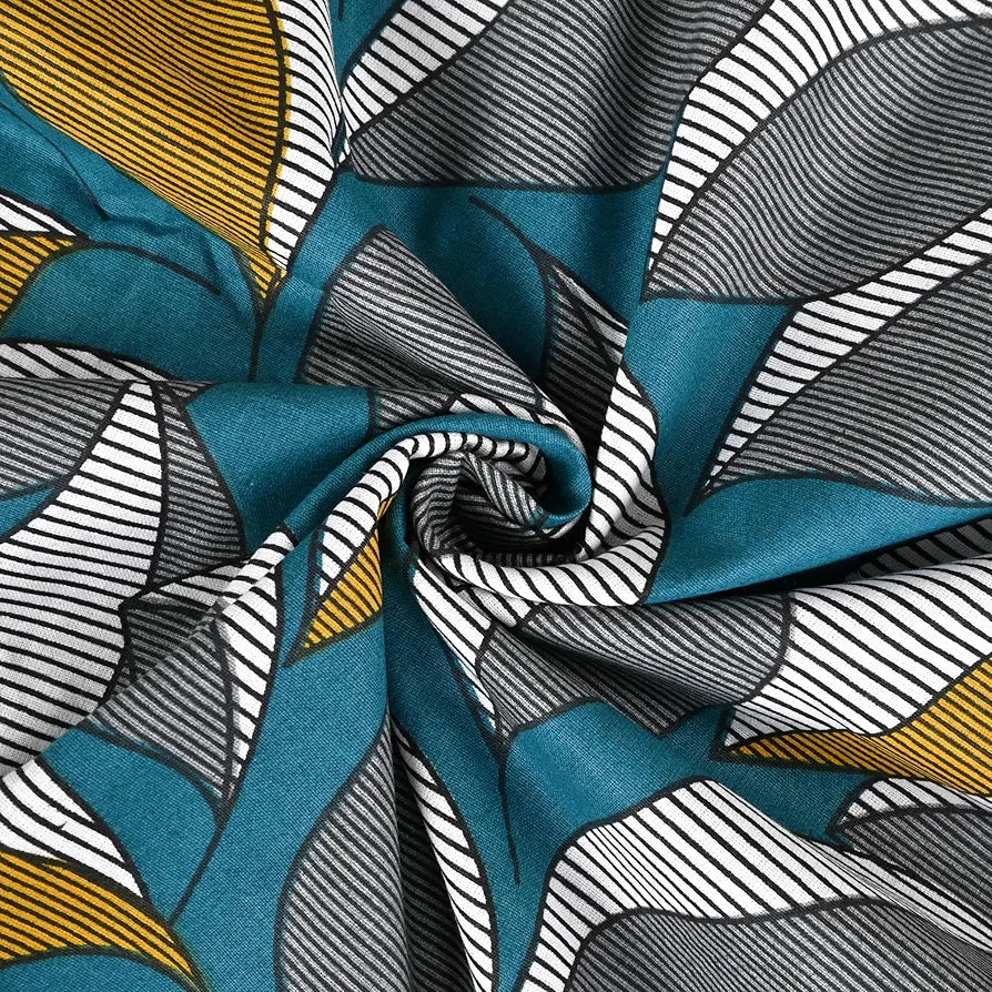 Divine Casa Floret 100% Cotton Single Kids Dohar | 120 GSM | Soft & Lightweight Throw Blanket | Cozy & Breathable Bedding | All-Season Comfort | 140 x 100 CM, Woody Petals