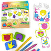 Imagimake Stamp Art Smiley Coloring & Stamping Set for Girls & Boys