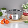 Sumeet Cook Smart TriPly Steel-Aluminium-Steel 3 Layers Casserole Lid- 2.9Ltr 20Cm Silver