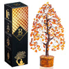 Bezavo Carnelian Crystal Tree for Positive Energy & Healing Silver Wire