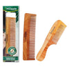 Omidazzle Kacchi Neem Wooden Combs | Detangling, Frizz Control & Shine, Suited for All Hair Types | Combo | Pack of 2