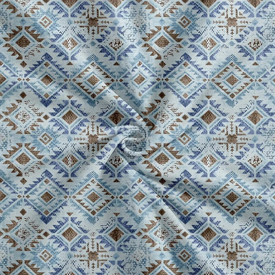 Trance Home Linen 100% Cotton 180 TC Double Bedsheet | Printed Fitted Bedspread with 2 Pillow Covers 