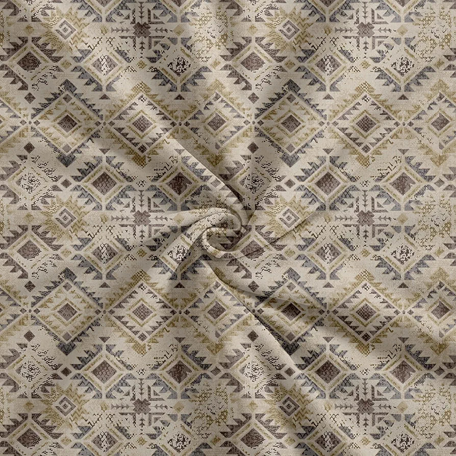 Trance Home Linen 100% Cotton 180 TC Bedsheet | Printed Fitted Bedspread with 2 Pillow Covers 