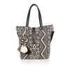 Astrid Cotton Tote Bags Dark Grey Textured