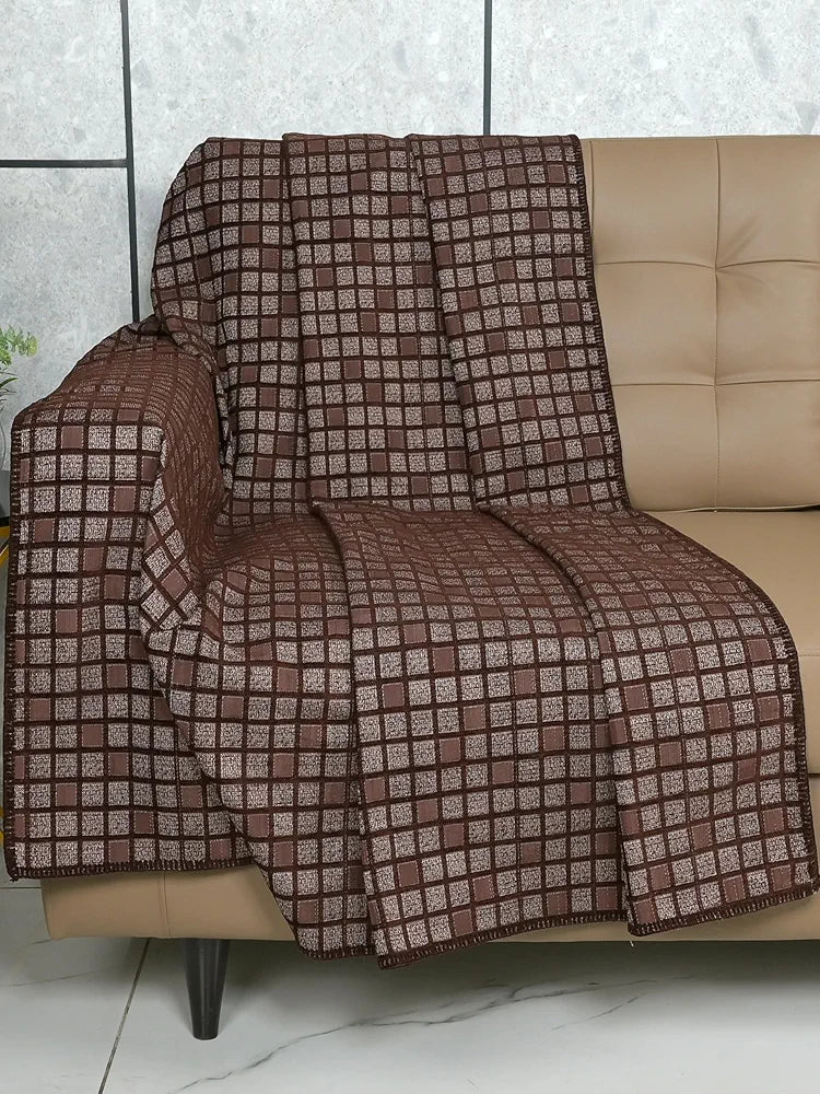 Saral Home Chenille 2 Seater Reversible Sofa Cover Throw 
