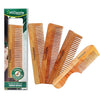 Omidazzle Kacchi Neem Wooden Combs | Detangling, Frizz Control & Shine, Suited for All Hair Types | Combo | Pack of 4