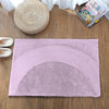 Luxe Home International Rectangular Bath Mat Super Soft Anti Skid Rabbit Fur Mats 40X60 Cm Colour Lilac