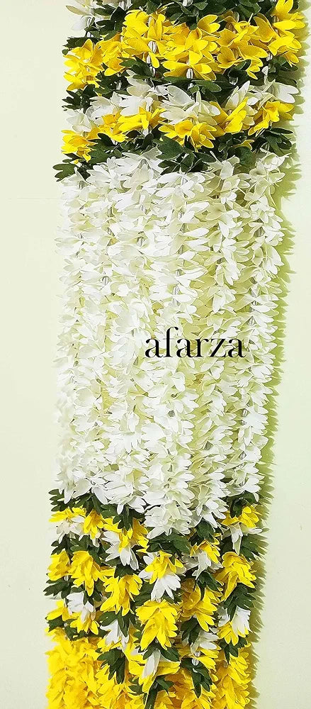 Afarza; Choice Good Feel Good Artificial Flower Garland Toran For Door Entrance Home Decoration Hanging 4 Pieces 5 Feet 