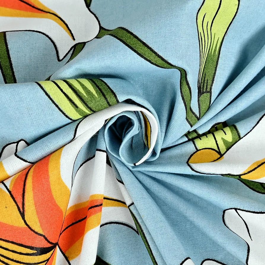 Divine Casa 100% Cotton Bedsheet for Single Bed, 144 TC Bedsheet Single Size Bed Cotton with 1 Pillow Cover 