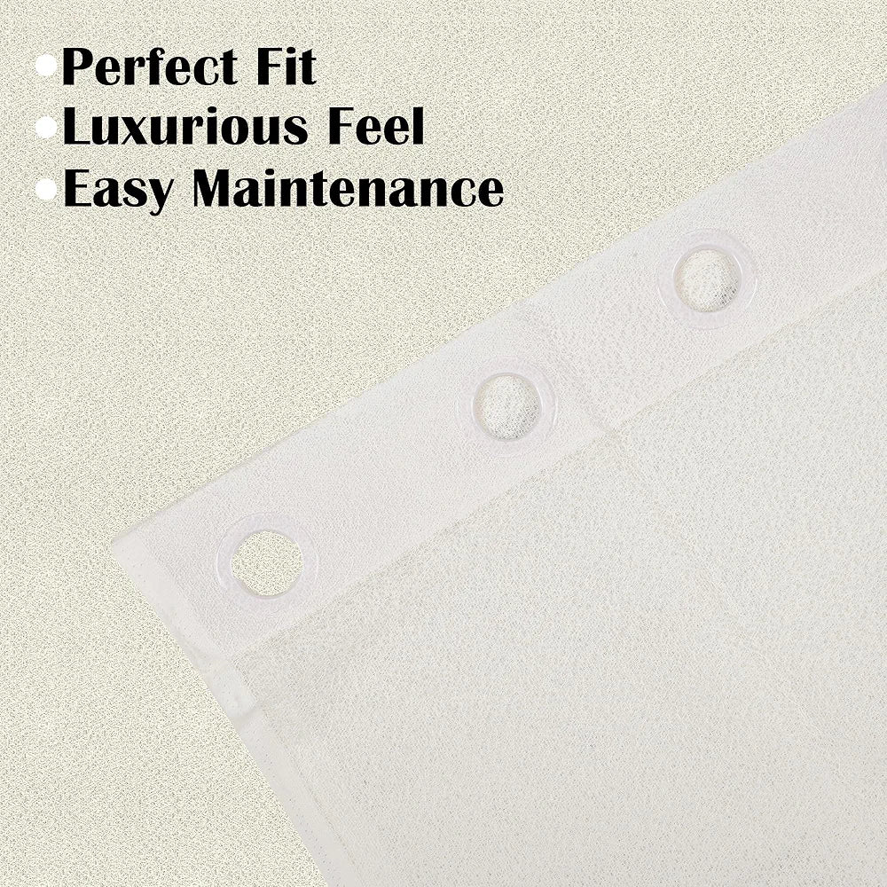 Kuber Industries 5 Feet Stylish Curtains for Living Room & Bedroom | Light Control & Pests Preventive Window Parde for Pooja Room & Home Decor | Web Net - Cream