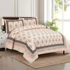 Kuber Industries Double Bedsheet with 2 Pillow Covers 160 TC Premium Cotton Orange